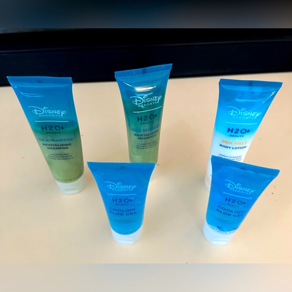 NEW DISNEY RESORTS H2O+ SEA MARINE SHAMPOO BODY LOTION ALOE VERA GEL LOT RETIRED